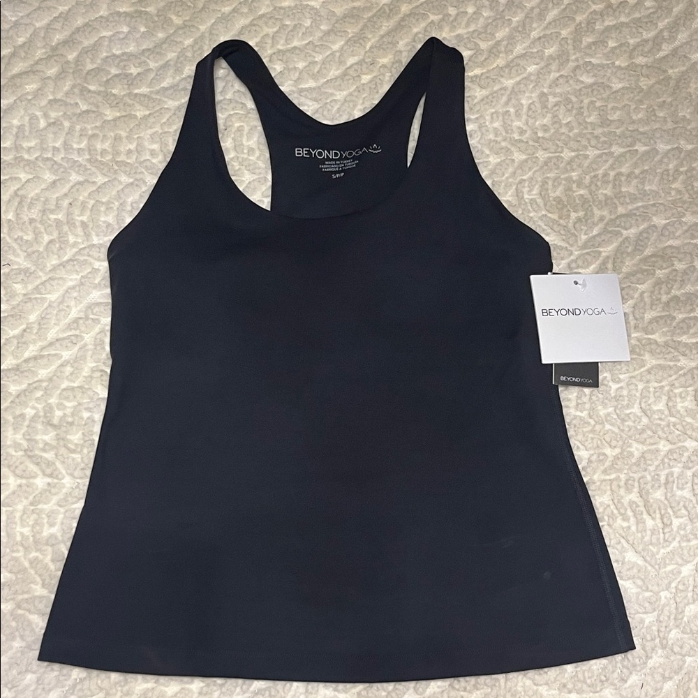 Beyond Yoga Black Racerback Tank